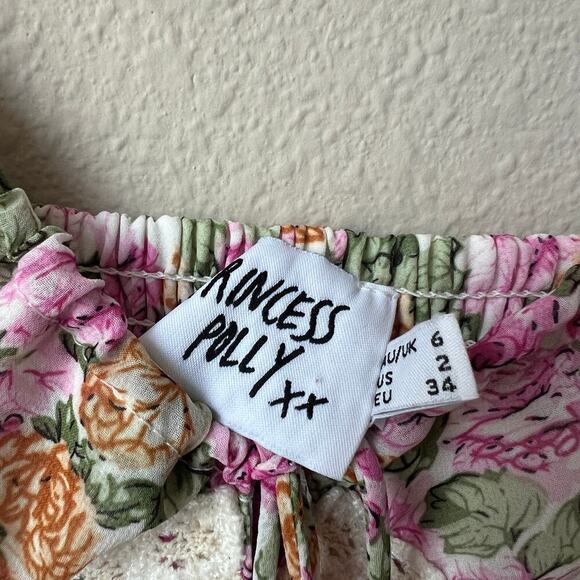 Princess Polly Emily Pink Floral Maxi Dress Size US 2 - Picture 4 of 6